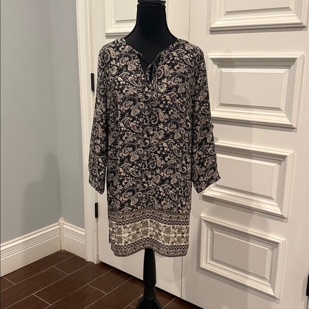 Paisley Print Blouse--Lila Rose